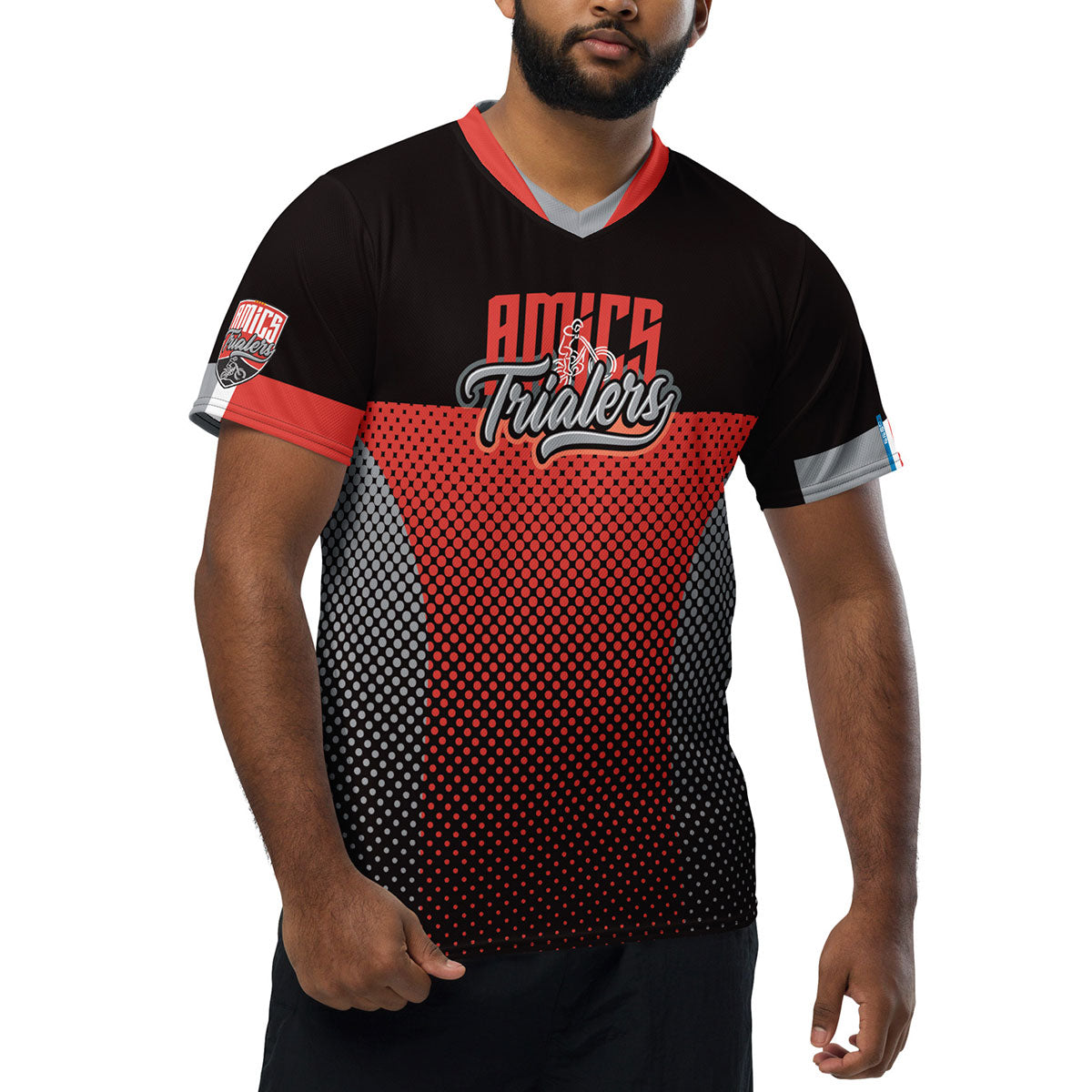 AMICS TRIALERS · Camiseta deportiva m/corta·Hombre/Unisex · Premium·Full Print-358x1ipi