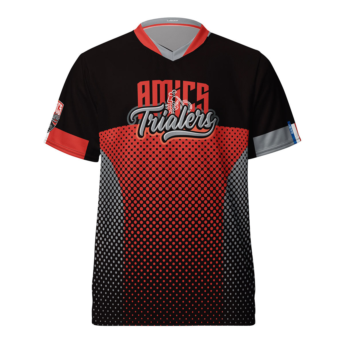 AMICS TRIALERS · Camiseta deportiva m/corta·Hombre/Unisex · Premium·Full Print-358x1ipi