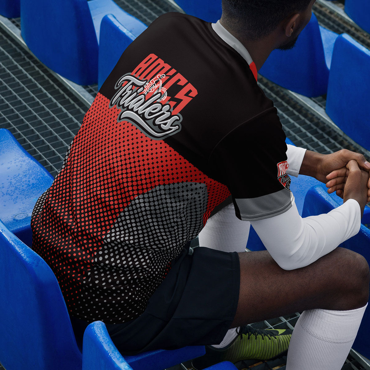 AMICS TRIALERS · Camiseta deportiva m/corta·Hombre/Unisex · Premium·Full Print-358x1ipi