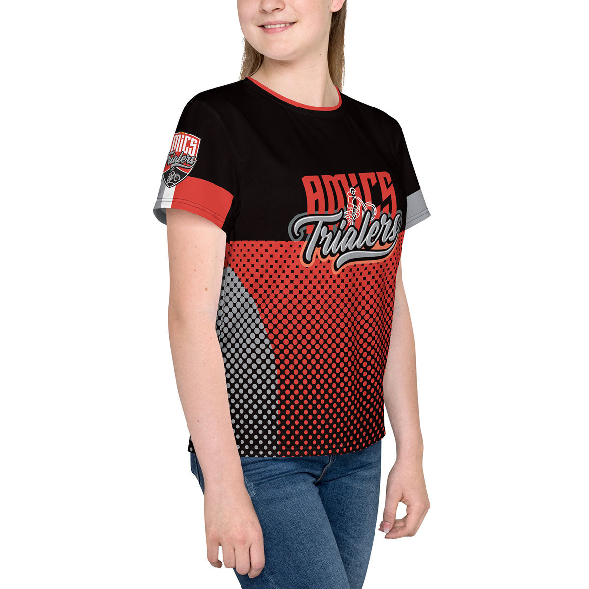AMICS TRIALERS · Camiseta m/corta·Adolescente/Unisex · Premium·Full Print-362x5ipi