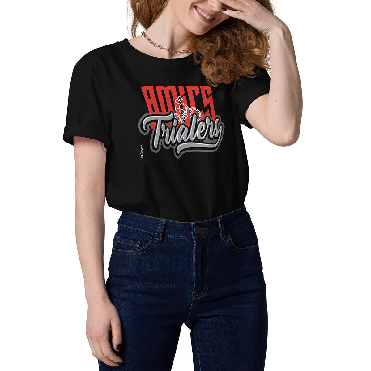 AMICS TRIALERS · Camiseta m/corta·Hombre/Unisex · Medium·Black-356c1f