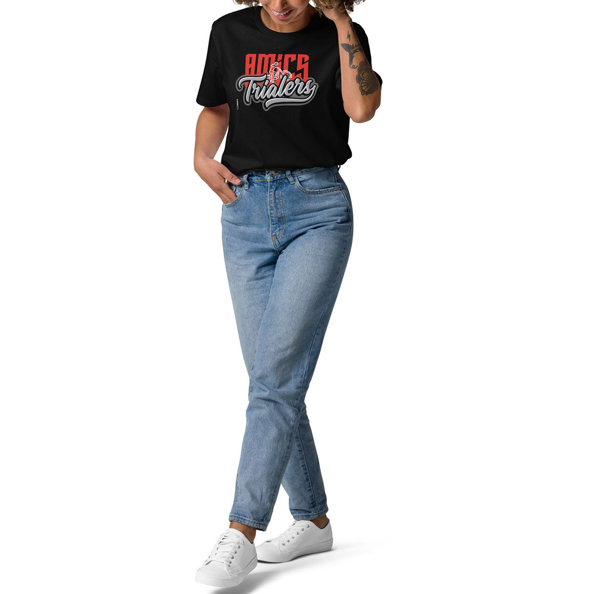 AMICS TRIALERS · Camiseta m/corta·Hombre/Unisex · Medium·Black-356c1f