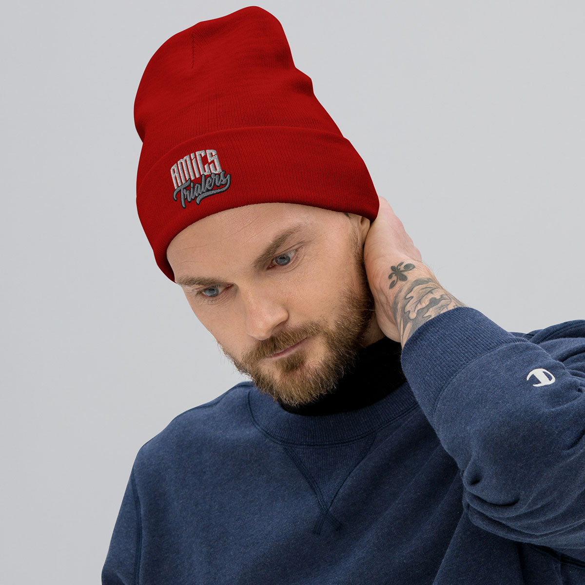 AMICS TRIALERS · Gorro invierno·Unisex · Medium·Red-340b4f