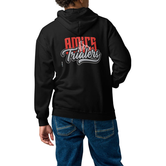 AMICS TRIALERS · Sudadera capucha y cremallera·Hombre/Unisex · Basic·Black-355c1fd