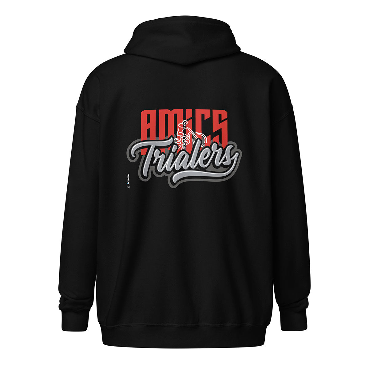 AMICS TRIALERS · Sudadera capucha y cremallera·Hombre/Unisex · Basic·Black-355c1fd