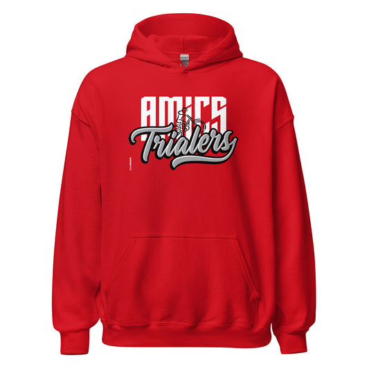 AMICS TRIALERS · Sudadera capucha·Hombre/Unisex · Basic·Red-344b1f