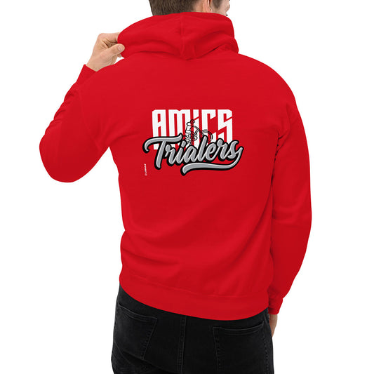 AMICS TRIALERS · Sudadera capucha·Hombre/Unisex · Basic·Red-353b1fd