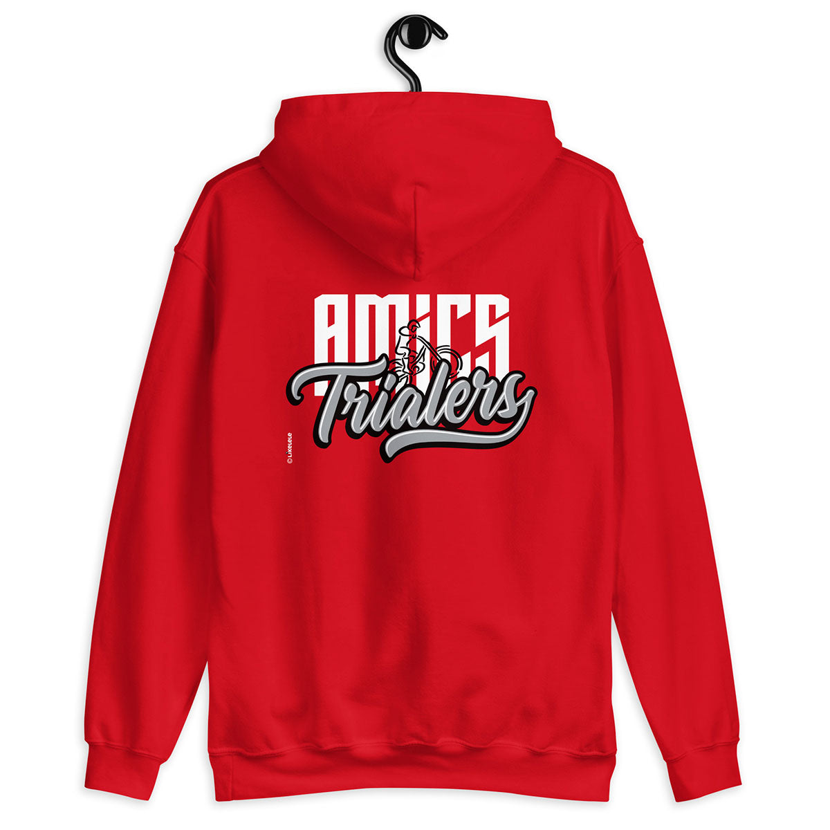 AMICS TRIALERS · Sudadera capucha·Hombre/Unisex · Basic·Red-353b1fd