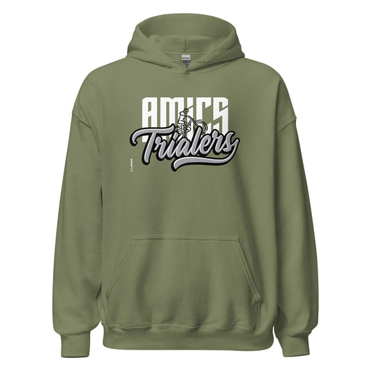 AMICS TRIALERS · Sudadera capucha·Mujer/Unisex · Basic·Military Green-347b2f