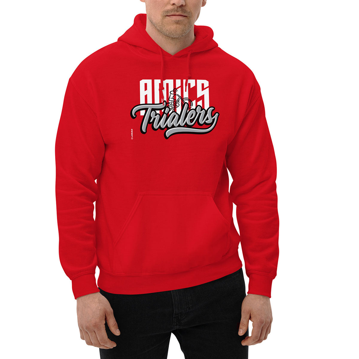AMICS TRIALERS · Sudadera capucha·Mujer/Unisex · Basic·Red-345b2f