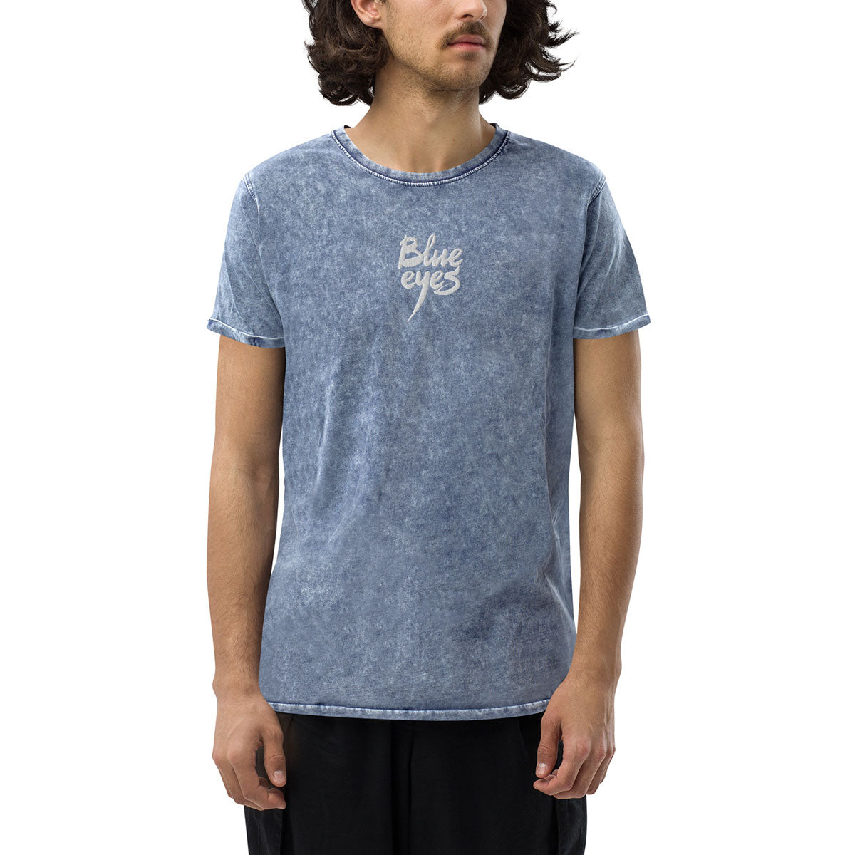BLUE EYES · Camiseta m/corta·Denim·Mujer/Unisex · Medium·Denim Blue-350b2f