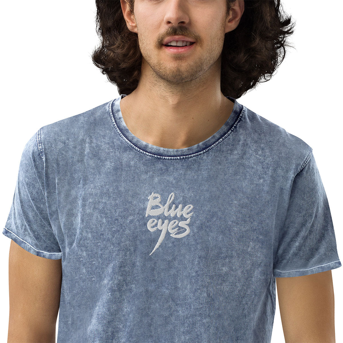 BLUE EYES · Camiseta m/corta·Denim·Mujer/Unisex · Medium·Denim Blue-350b2f