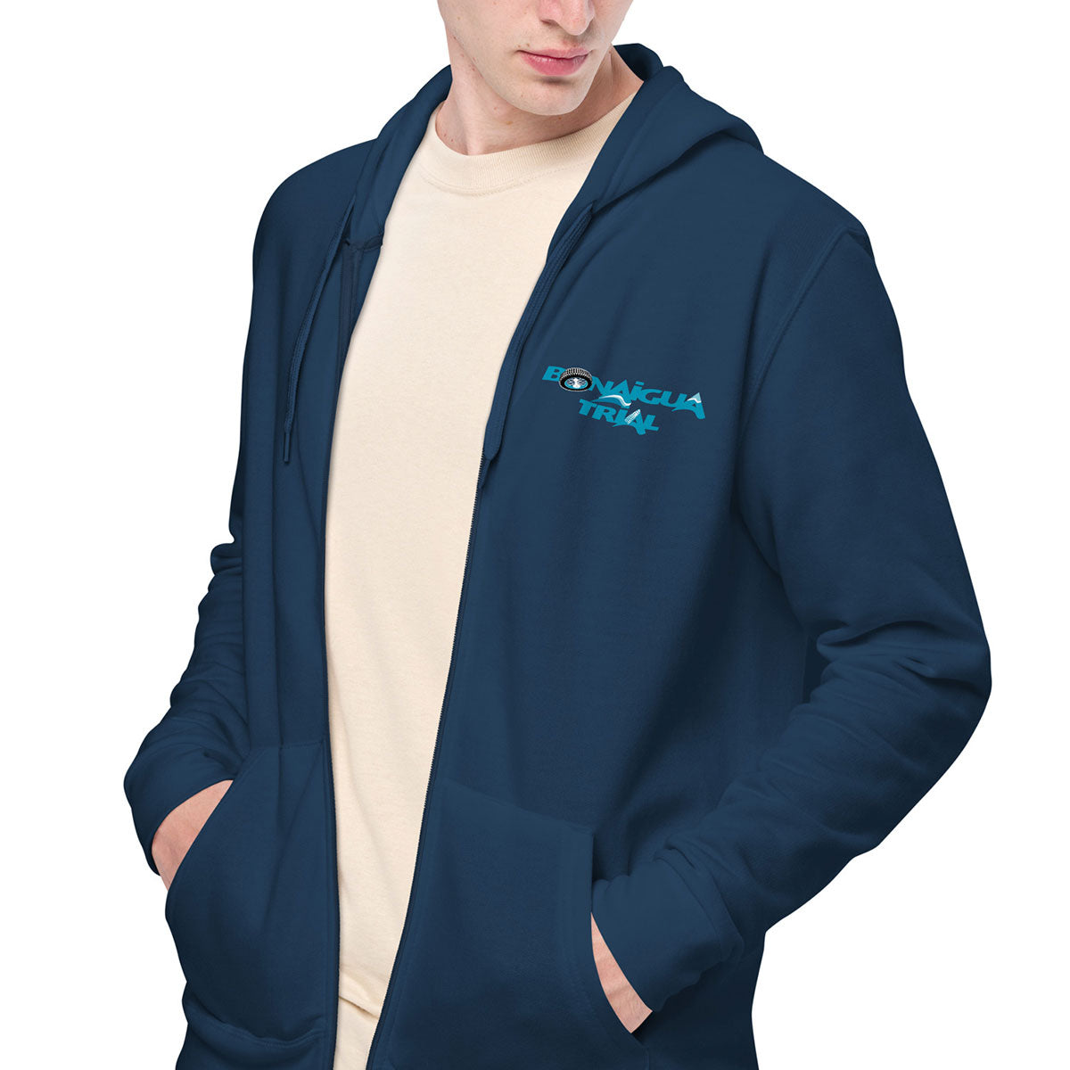 BONAIGUA TRIAL · Sudadera capucha y cremallera·Hombre/Unisex · Medium·French Navy-192c1fd