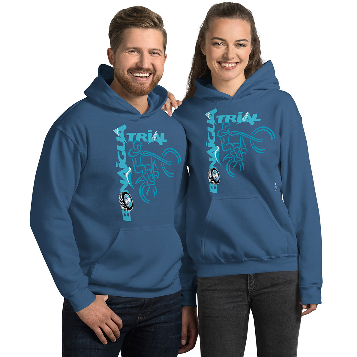 BONAIGUA TRIAL · Sudadera capucha·Hombre/Unisex · Basic·Indigo Blue-175b1f