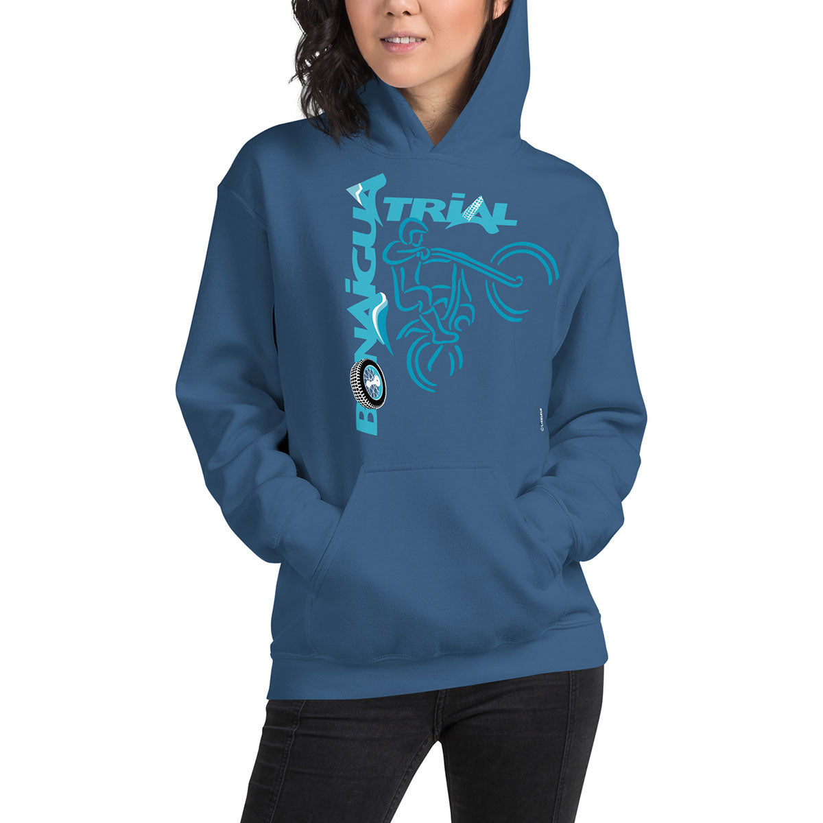 BONAIGUA TRIAL · Sudadera capucha·Hombre/Unisex · Basic·Indigo Blue-175b1f