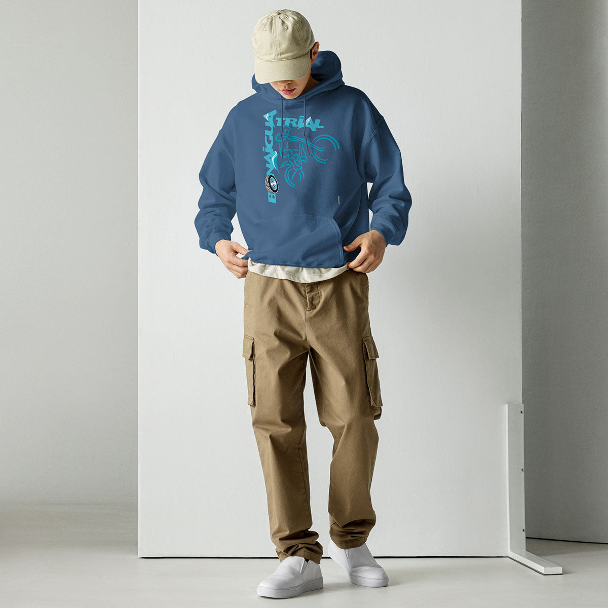 BONAIGUA TRIAL · Sudadera capucha·Hombre/Unisex · Basic·Indigo Blue-175b1f