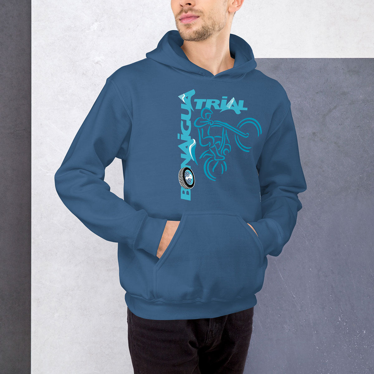 BONAIGUA TRIAL · Sudadera capucha·Mujer/Unisex · Basic·Indigo Blue-175b2f
