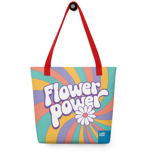 LIKELELE world · Bolso 39x39 FLOWER POWER·Mujer/Unisex · Premium·Full Print-331x2ipi