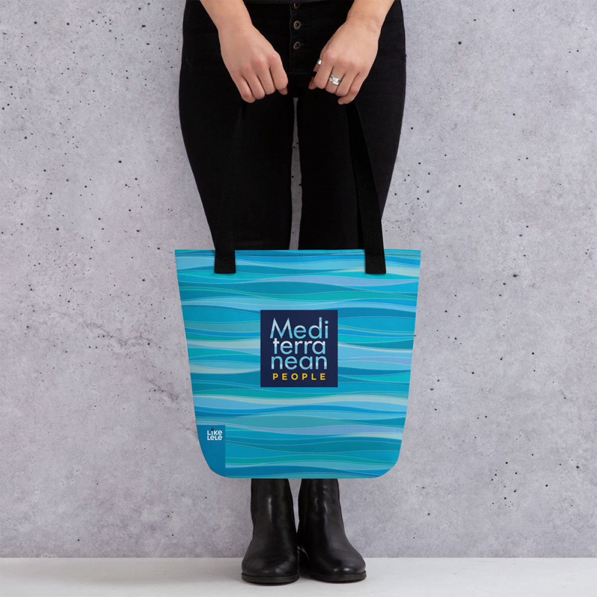 LIKELELE world · Bolso 39x39 MEDITERRANEAN PEOPLE·Mujer/Unisex · Premium·Full Print-328x2ipi