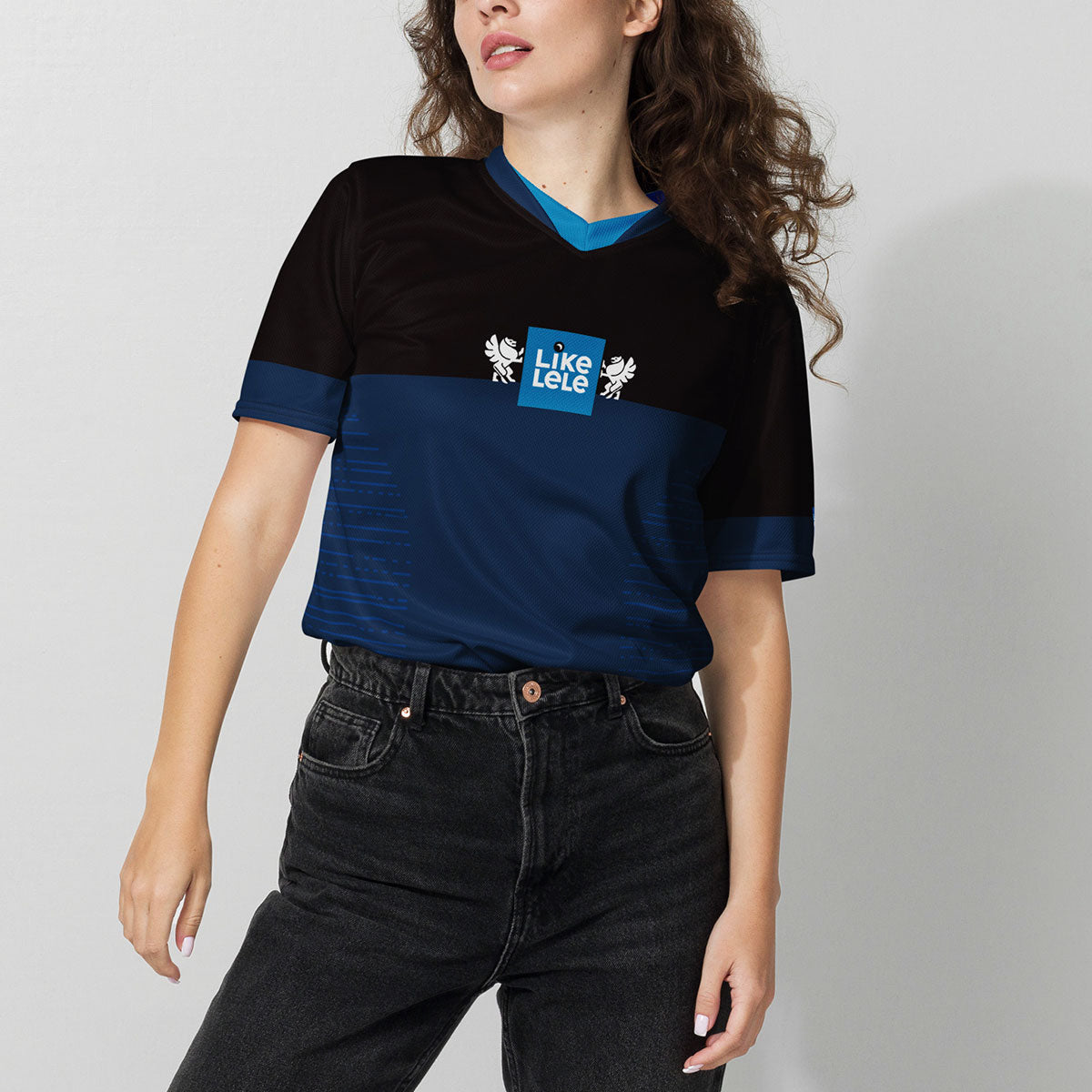 LIKELELE world · Camiseta deportiva m/corta·Hombre/Unisex · Premium·Full Print-279x1ipi
