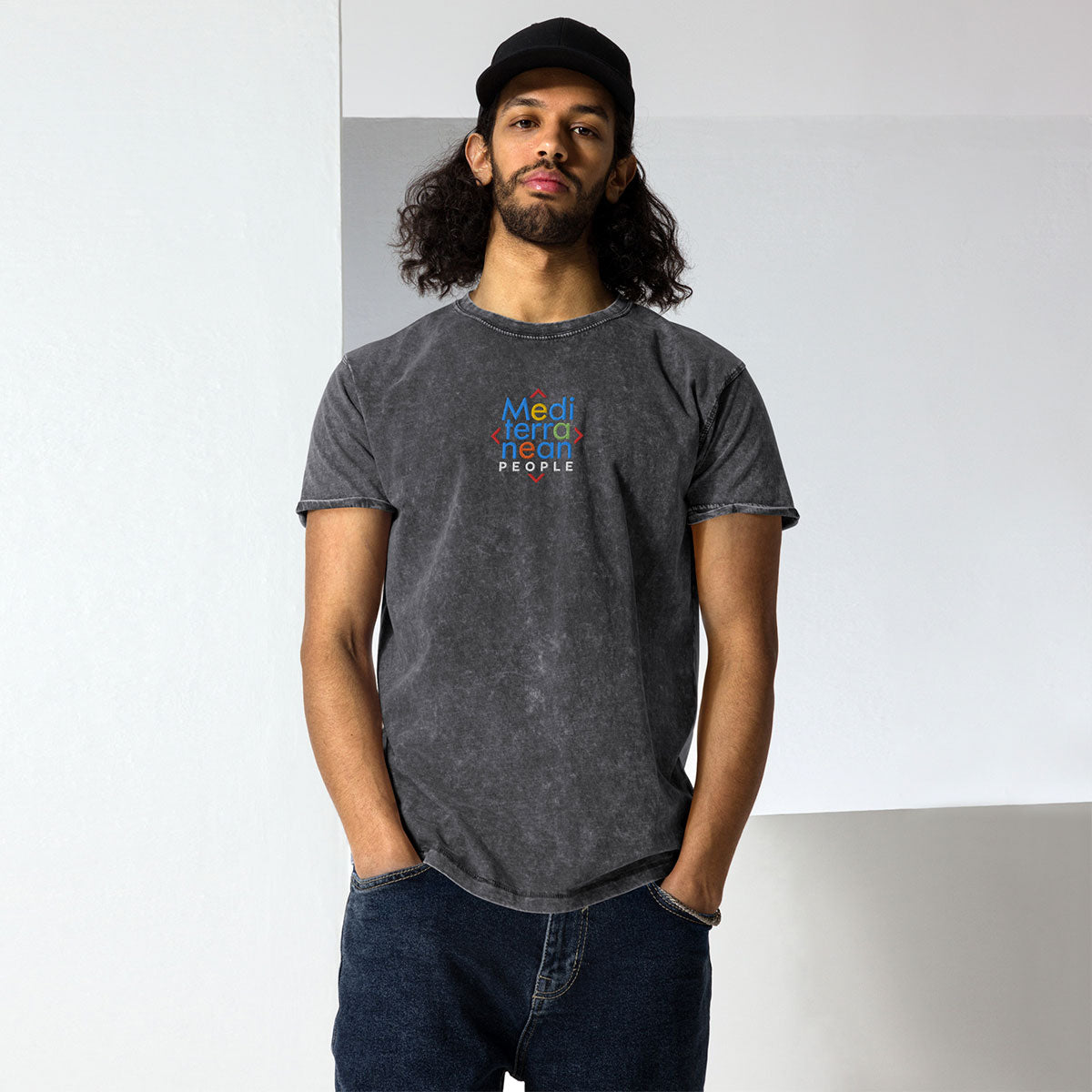 LIKELELE world · Camiseta m/corta·MEDITERRANEAN PEOPLE·Hombre/Unisex · Medium·Black-371c1f
