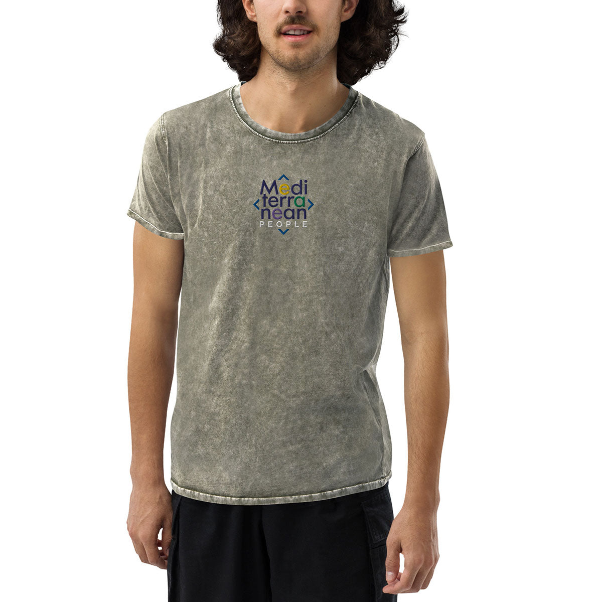LIKELELE world · Camiseta m/corta·MEDITERRANEAN PEOPLE·Hombre/Unisex · Medium·Dark Army Green-373b1f