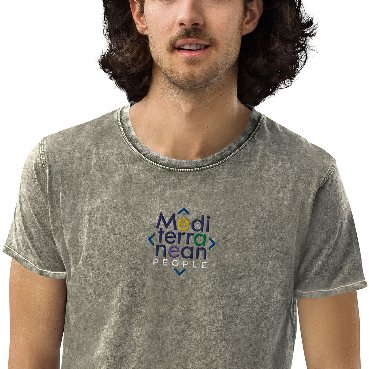 LIKELELE world · Camiseta m/corta·MEDITERRANEAN PEOPLE·Hombre/Unisex · Medium·Dark Army Green-373b1f