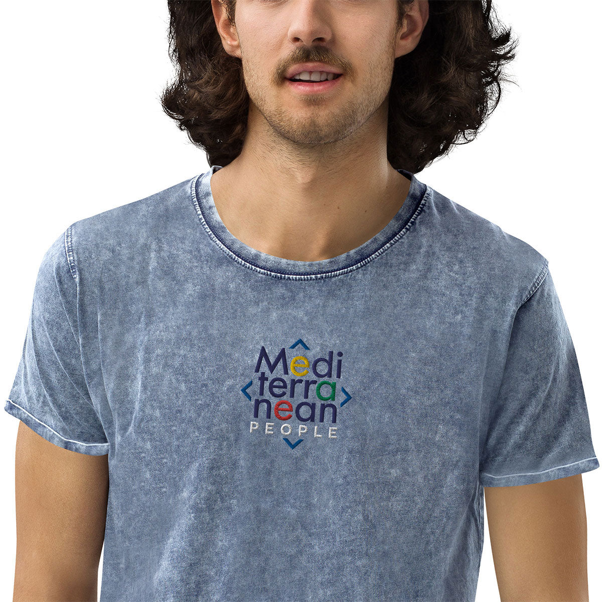 LIKELELE world · Camiseta m/corta·MEDITERRANEAN PEOPLE·Hombre/Unisex · Medium·Denim Blue-377b1f