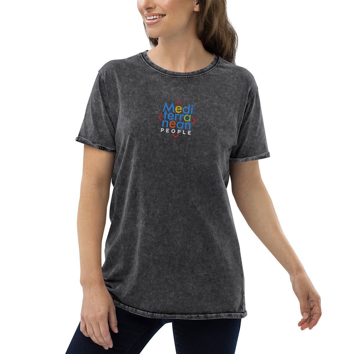 LIKELELE world · Camiseta m/corta·MEDITERRANEAN PEOPLE·Mujer/Unisex · Medium·Black-372c2f