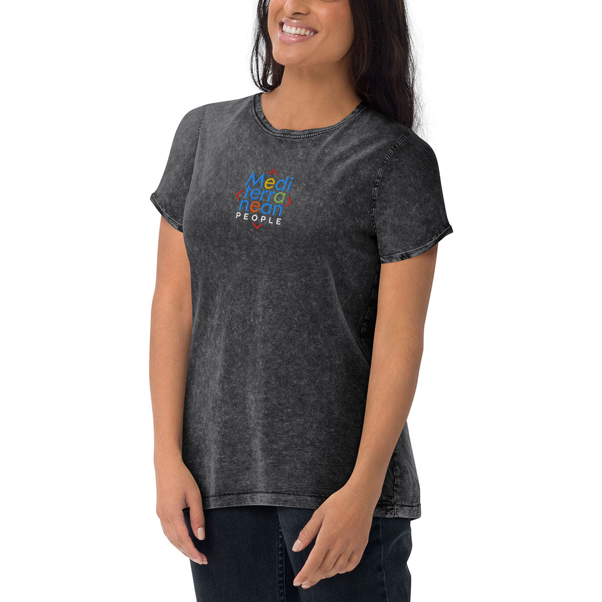 LIKELELE world · Camiseta m/corta·MEDITERRANEAN PEOPLE·Mujer/Unisex · Medium·Black-372c2f