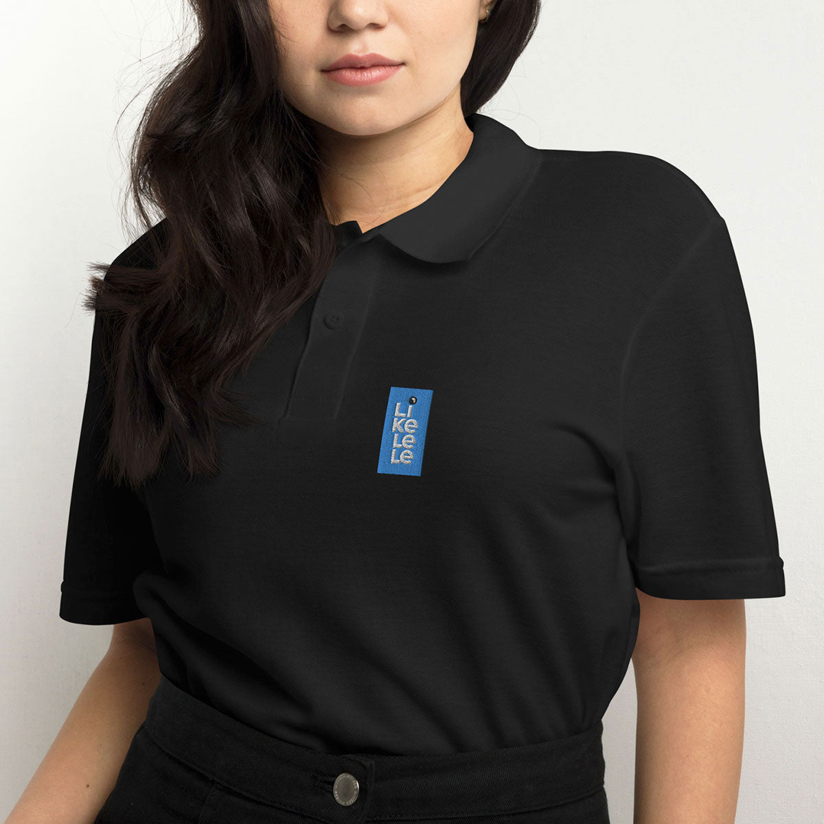 LIKELELE world · Polo m/corta·Hombre/Unisex · Basic·Black-396c1f