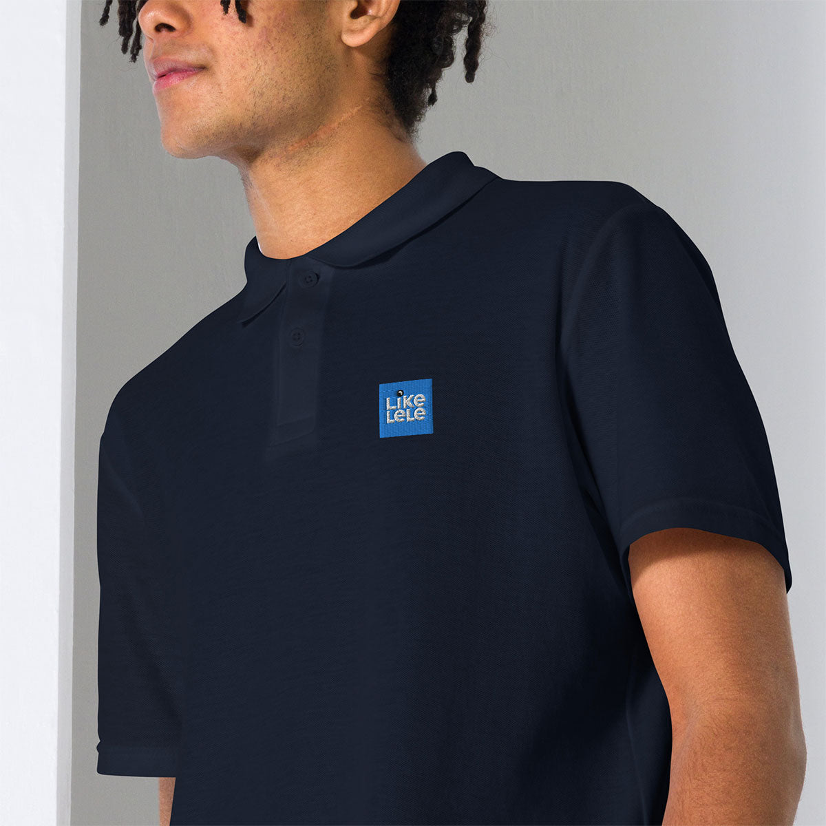LIKELELE world · Polo m/corta·Hombre/Unisex · Basic·Navy-321c1f