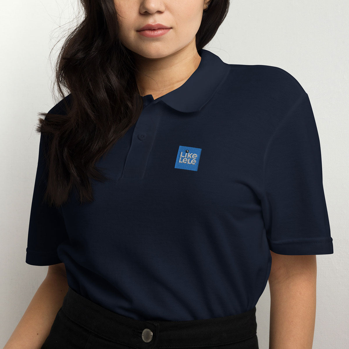 LIKELELE world · Polo m/corta·Hombre/Unisex · Basic·Navy-321c1f