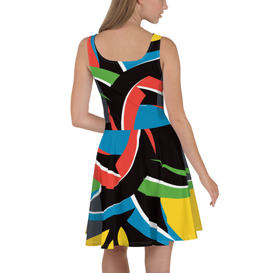 LIKELELE world · Vestido skater·Mujer · Premium·Full Print-281x2ipi