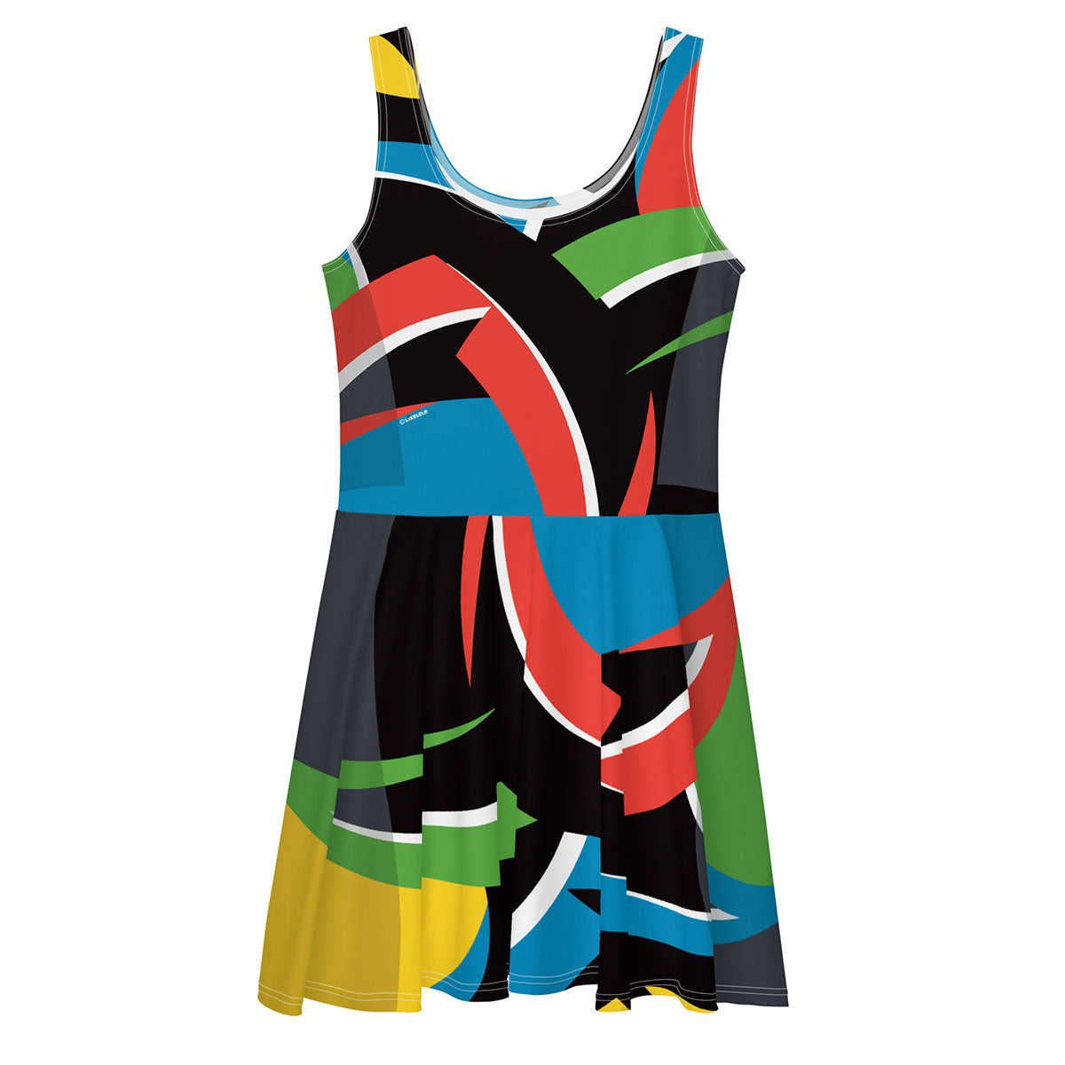 LIKELELE world · Vestido skater·Mujer · Premium·Full Print-281x2ipi