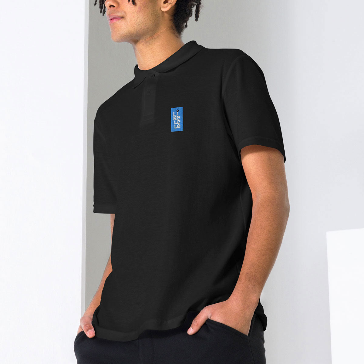 LIKELELE world · Polo m/corta·Mujer/Unisex · Basic·Black-397c2f