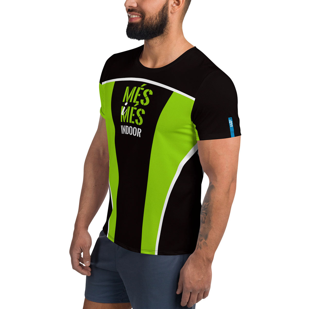 MÉS i MÉS INDOOR · Camiseta deportiva m/corta·Hombre · Premium·Full Print-255x1ipi