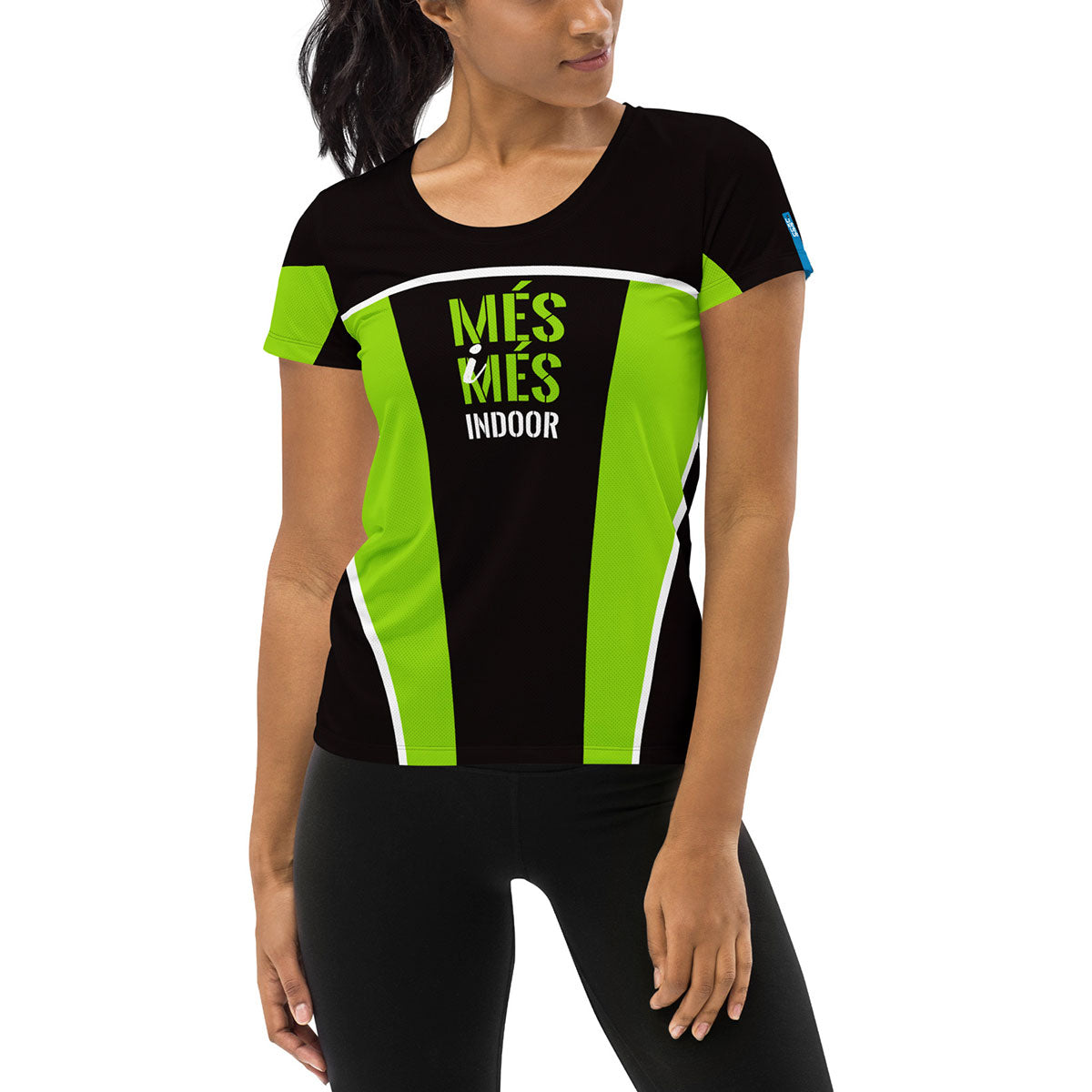 MÉS i MÉS INDOOR · Camiseta deportiva m/corta·Mujer · Premium·Full Print-256x2ipi