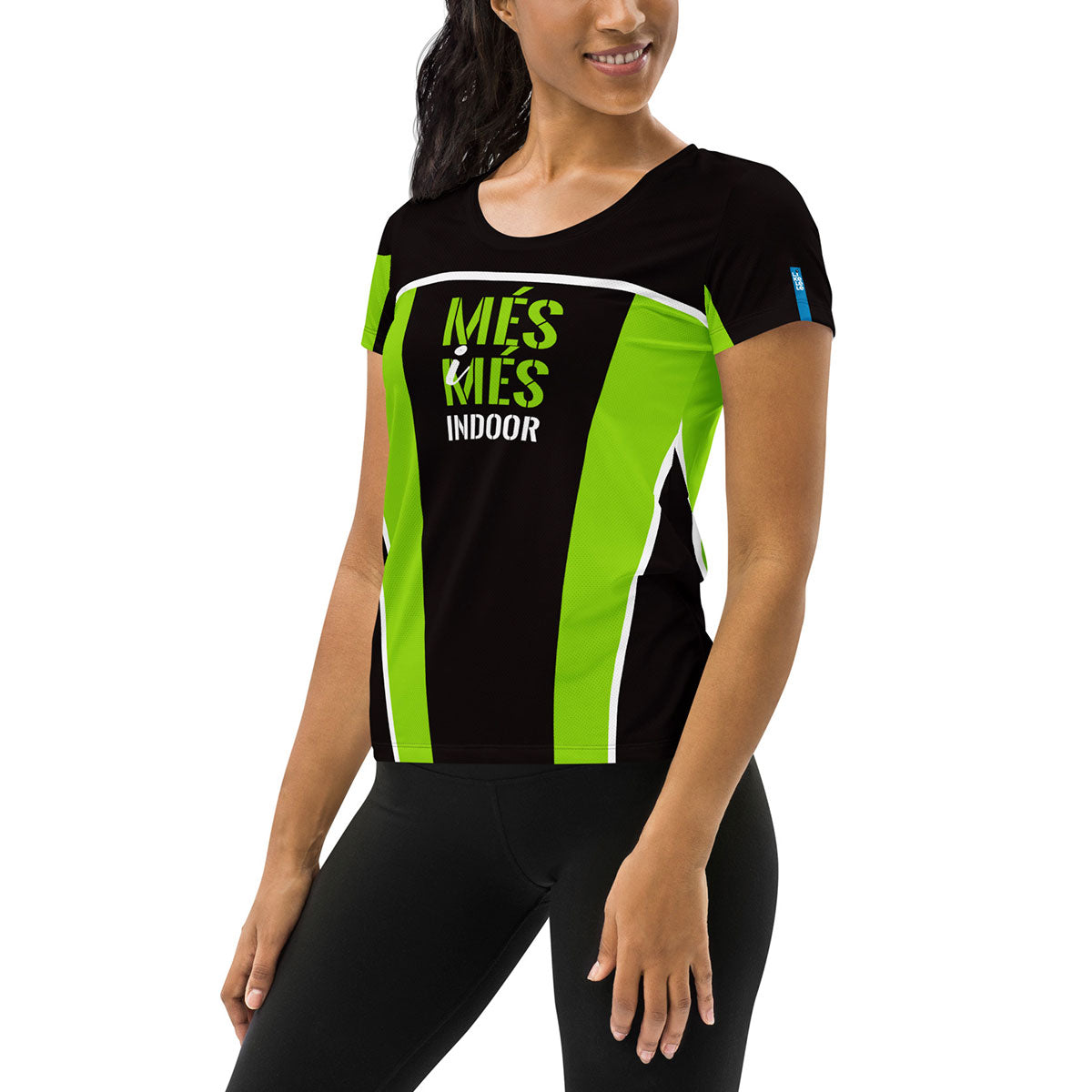 MÉS i MÉS INDOOR · Camiseta deportiva m/corta·Mujer · Premium·Full Print-256x2ipi