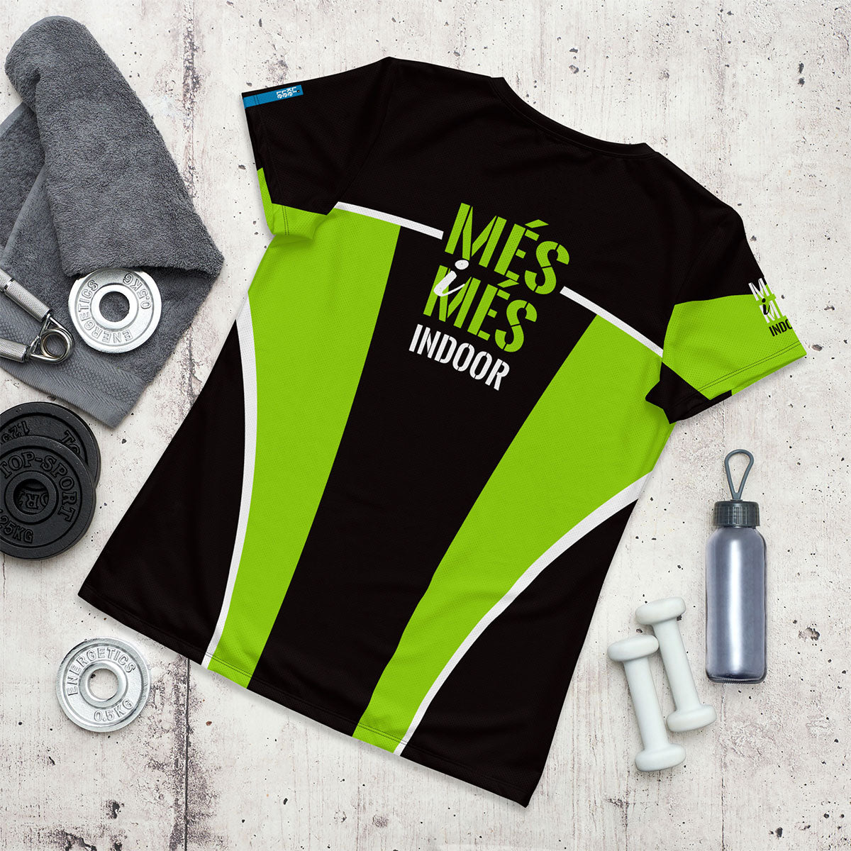 MÉS i MÉS INDOOR · Camiseta deportiva m/corta·Mujer · Premium·Full Print-256x2ipi