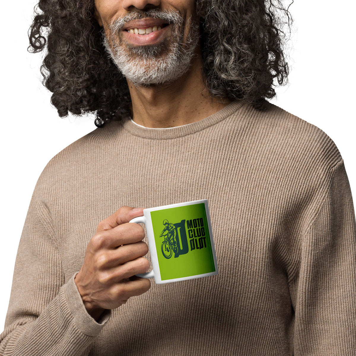MOTO CLUB OLOT · Taza de cerámica 33cl · Medium·White-106x