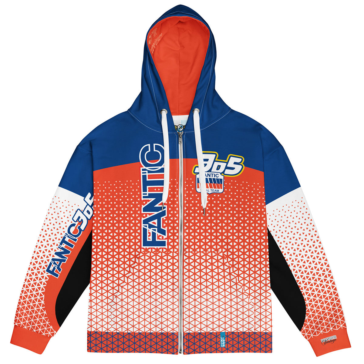 MOTOR VINTAGE · Sudadera capucha y cremallera·Mujer/Unisex · Premium·FANTIC 305-370x2ipi