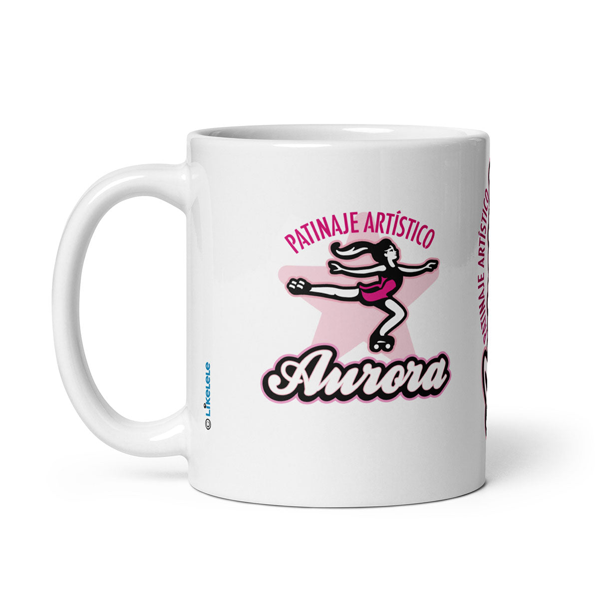 PATINAJE ARTÍSTICO AURORA · Taza de cerámica 33cl · Medium·White-135x