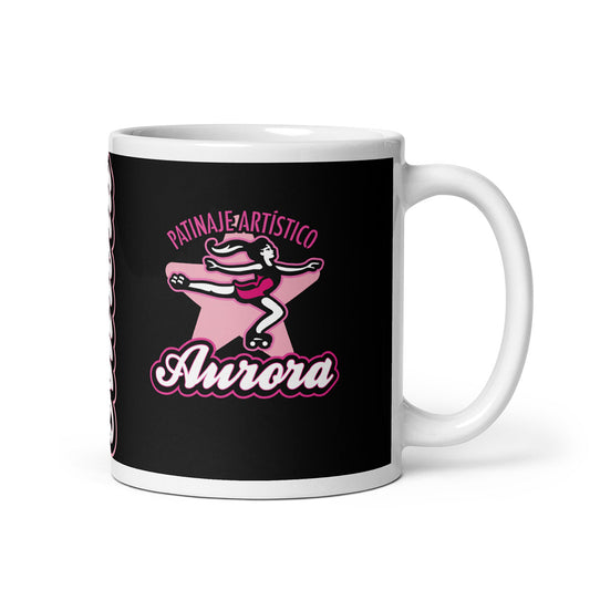 PATINAJE ARTÍSTICO AURORA · Taza de cerámica 33cl · Medium·White-135x