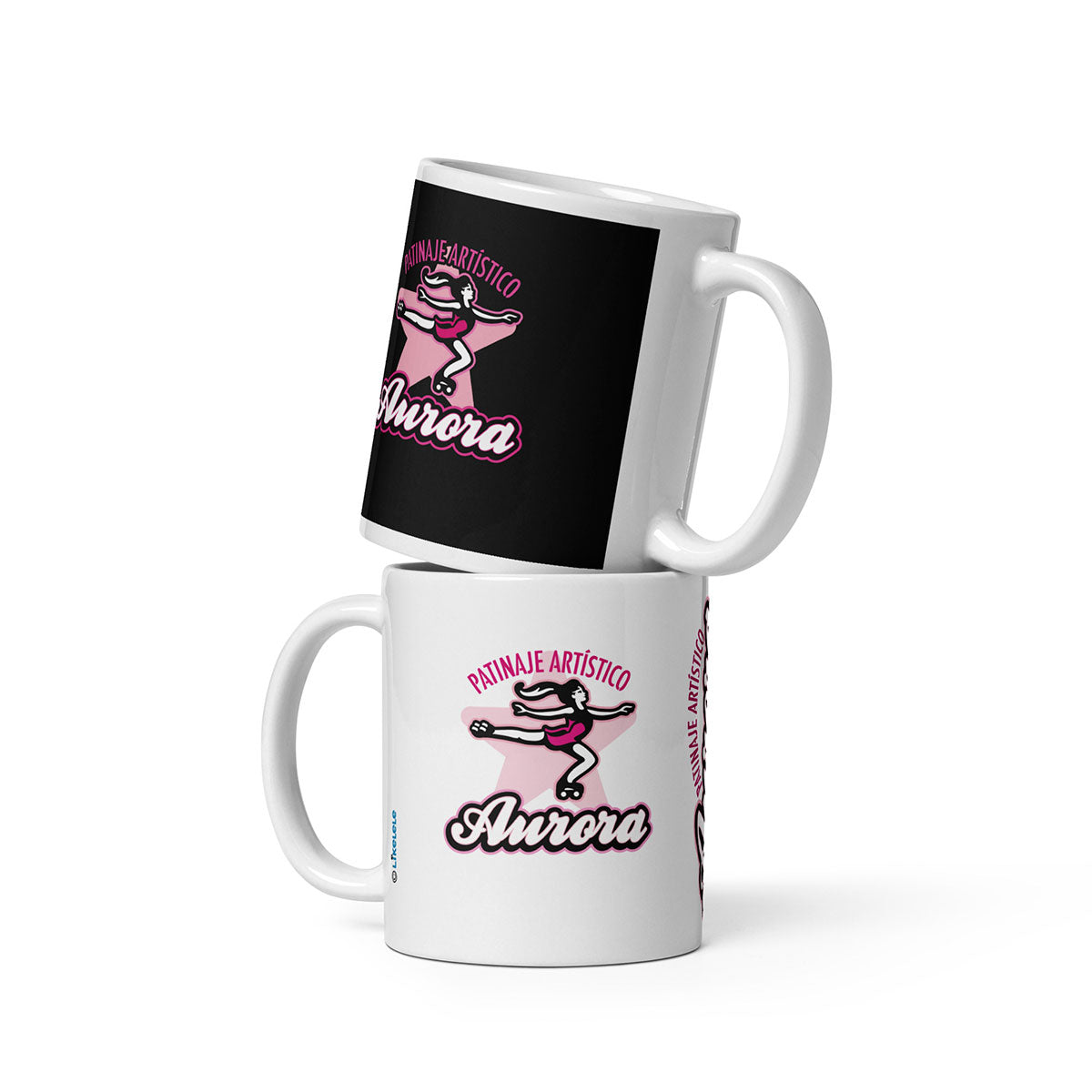 PATINAJE ARTÍSTICO AURORA · Taza de cerámica 33cl · Medium·White-135x