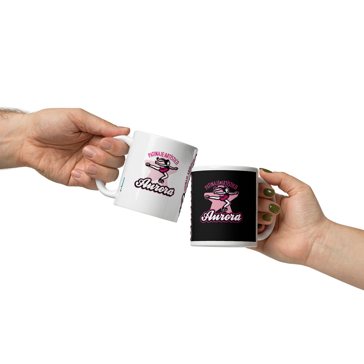 PATINAJE ARTÍSTICO AURORA · Taza de cerámica 33cl · Medium·White-135x