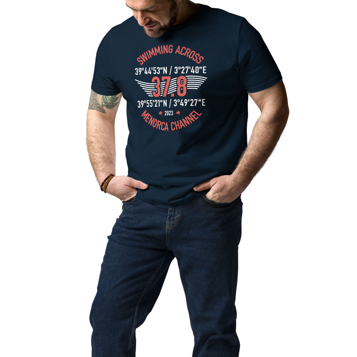PERE DALMAU · Camiseta m/corta·Hombre/Unisex · Medium·French Navy-303c1f