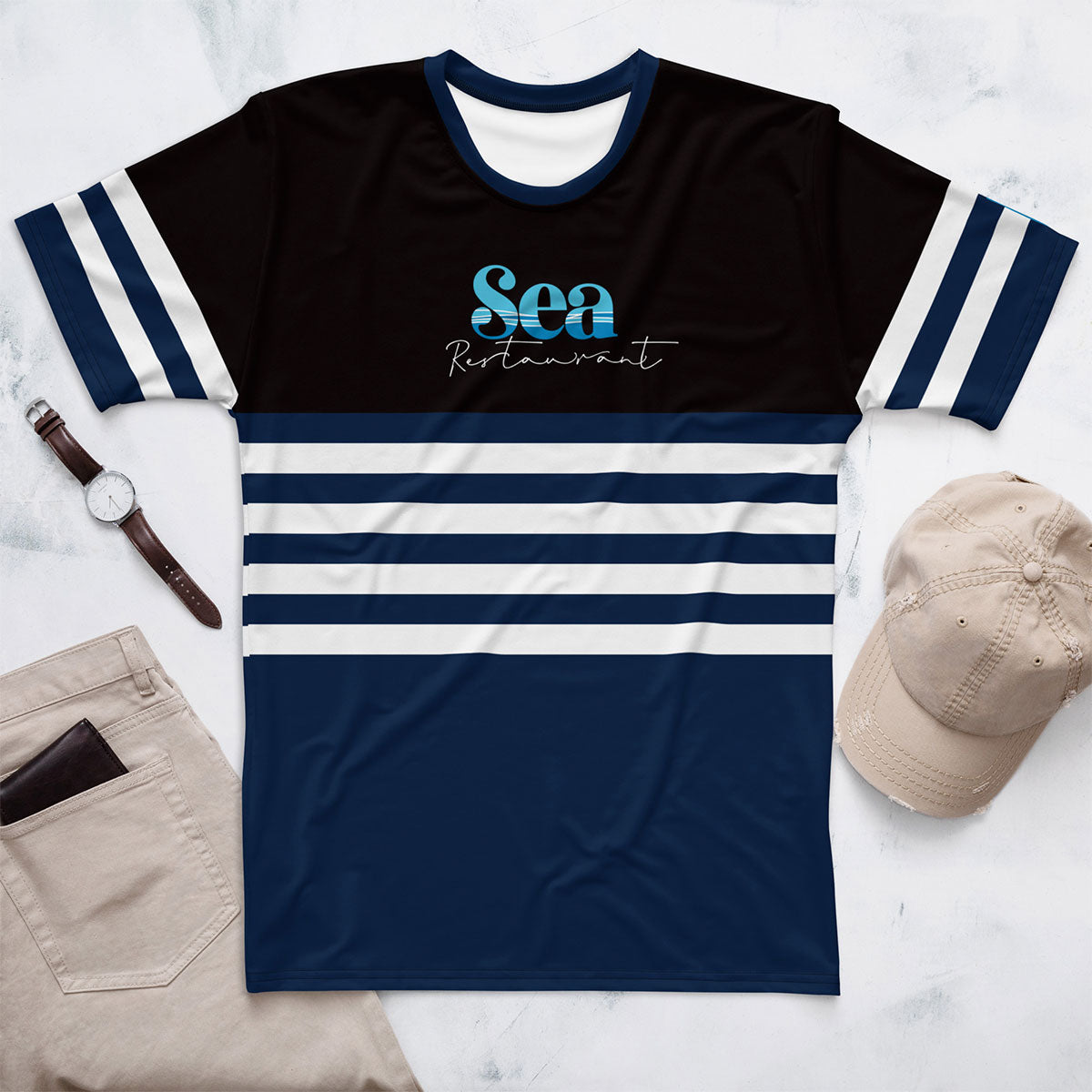 SEA RESTAURANT · Camiseta m/corta·Hombre · Premium·Full Print-253x1ipi