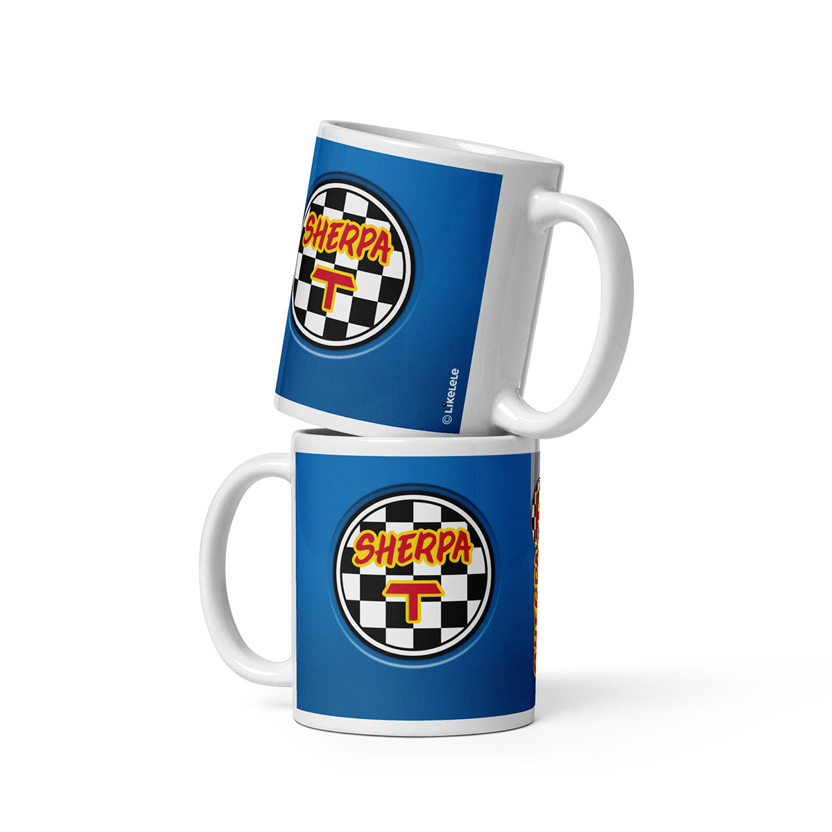 SHERPA T Azul · Taza de cerámica 33cl · Medium·White-225x4ip
