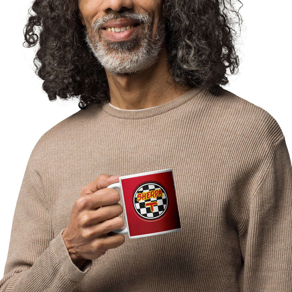 SHERPA T Roja · Taza de cerámica 33cl · Medium·White-224x4ip